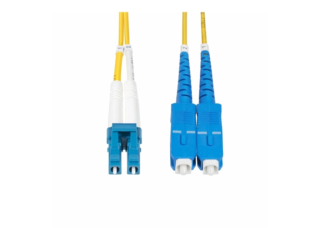 StarTech.com 2m (6ft) LC to SC (UPC) OS2 Single Mode Duplex Fiber Optic Cable, 9/125ï¿½m, Laser Optimized, 10G, Bend Insensitive, SMLCSC-OS2-2M