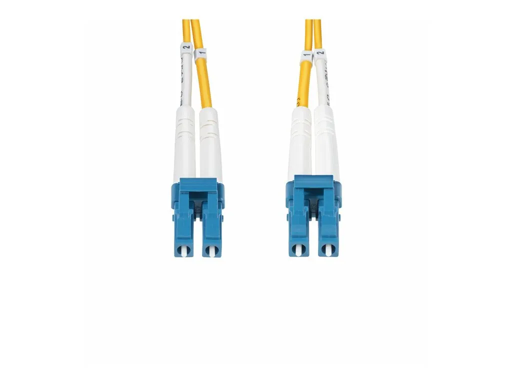 StarTech.com 5m (16.4ft) LC to LC (UPC) OS2 Single Mode Duplex Fiber Optic Cable, 9/125ï¿½m, Laser Optimized, 10G, Bend Insensitive, SMDOS2LCLC5M