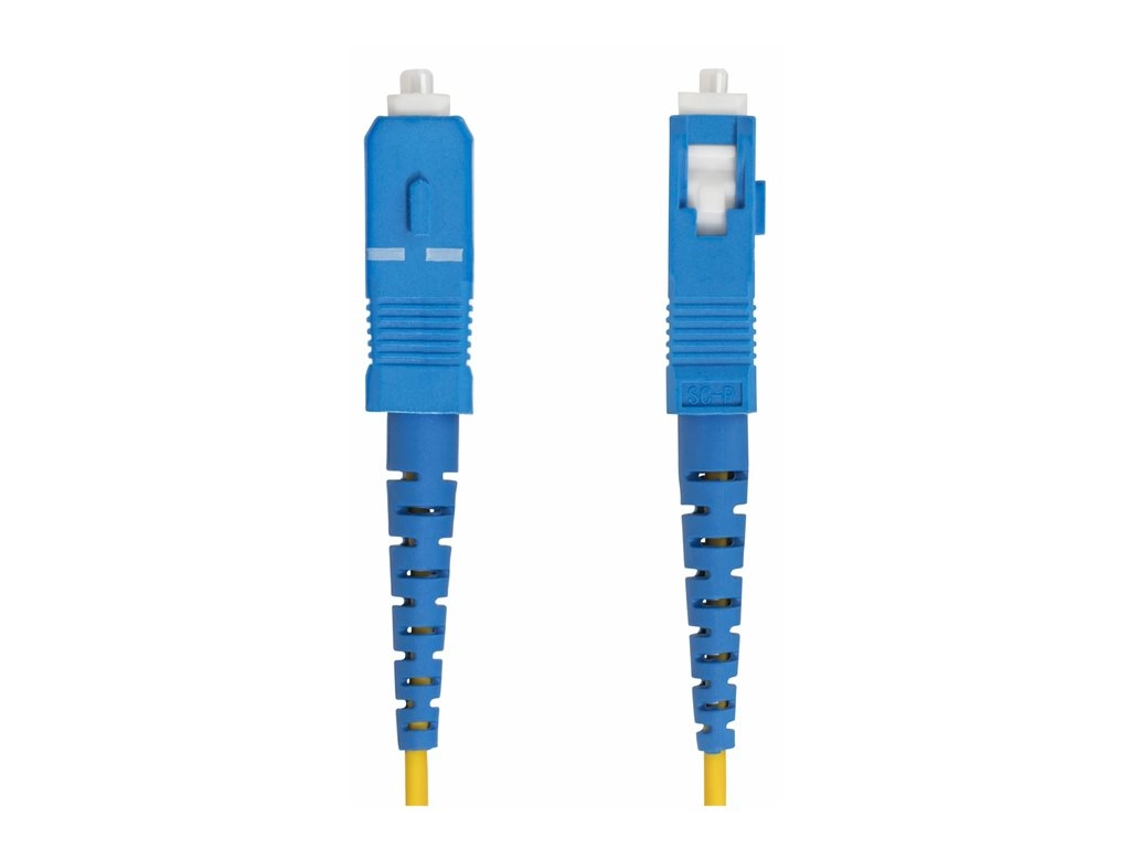 StarTech.com 5m (16.4ft) LC to SC (UPC) OS2 Single Mode Fiber Cable - Patch cable - LC/UPC single-mode (M) to SC/UPC single-mode SPSMLCSC-OS2-5M