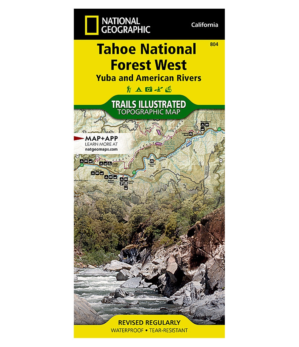 Tahoe National Forest- Yuba and American Rivers Map