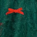 Unique Vintage Plus Size Emerald Green & Red Ribbon Tulle Cupcake Swing Dress