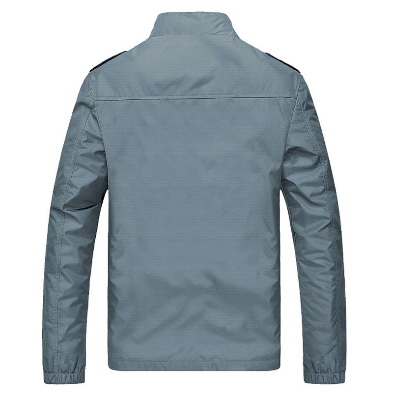 West Louis™ Solid Windproof Raincoat Jacket