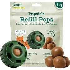 Woof Pupsicle Pops Refill Peanut Butter & Chicken Dog Treats